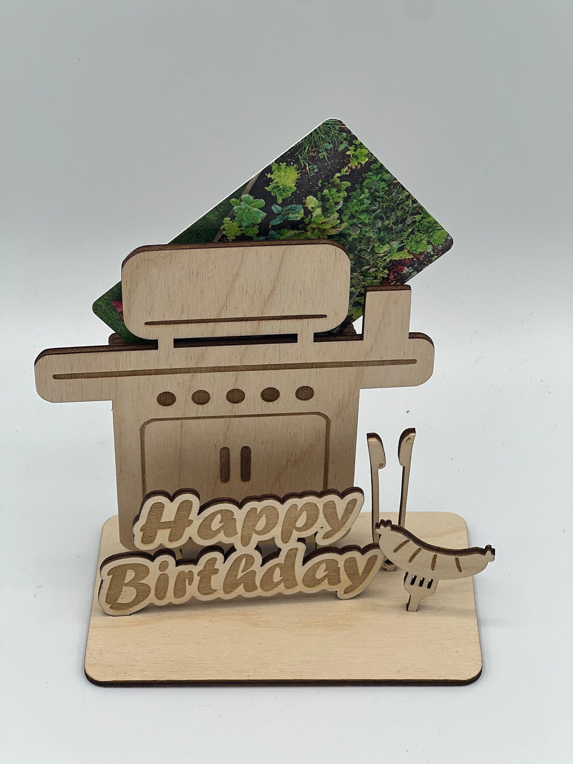 Geldgeschenk zum Geburtstag/ Gutscheinhalter / Grill aus Holz / Geschenkeverpackung / Gutschein verschenken/ Geschenk Ideen