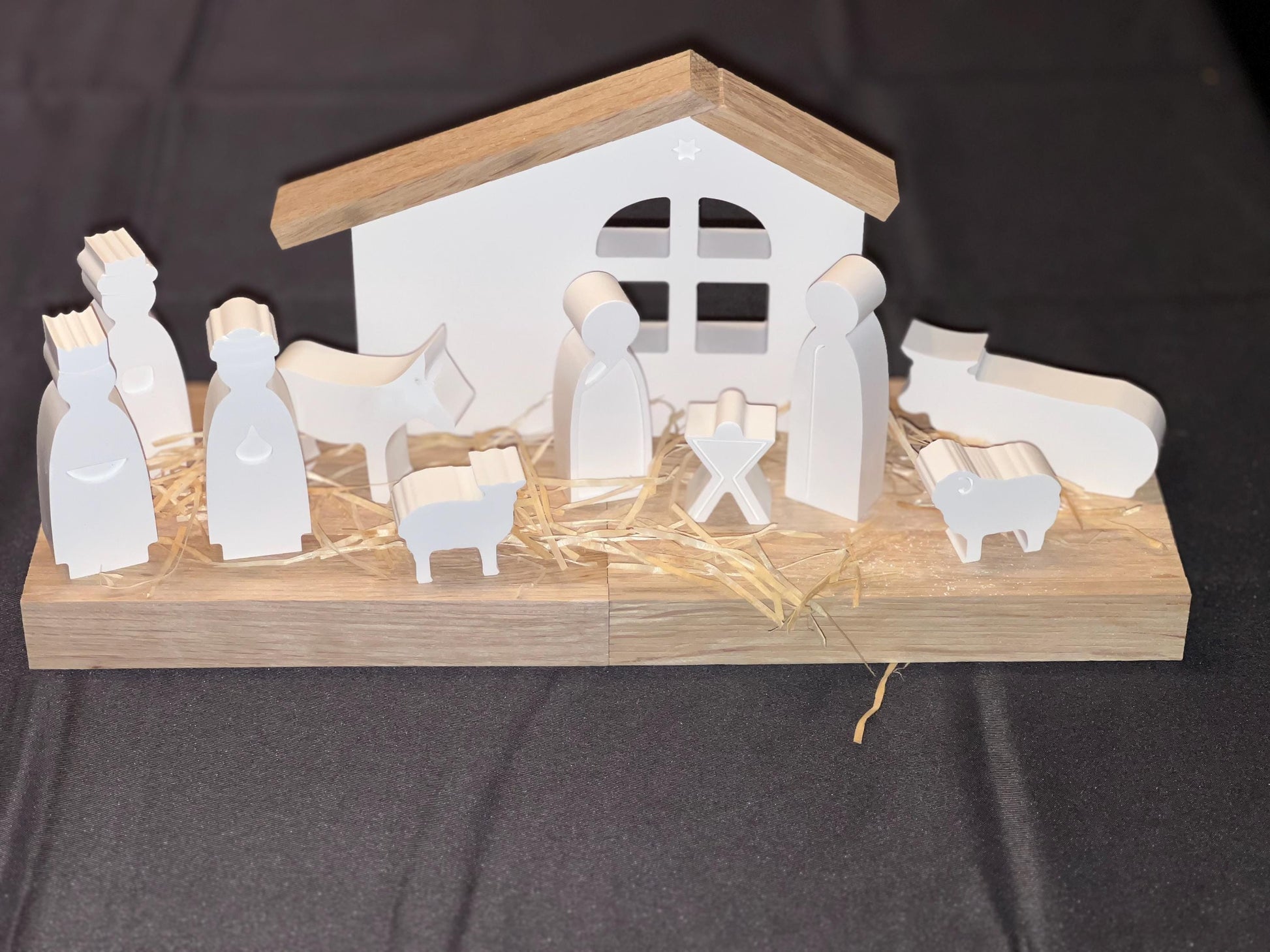 Krippe aus Raysin, 12-teilig, Weihnachtsdeko, Dekoration, Geschenkset, Weihnachtsgeschenk, Vorweihnachtszeit