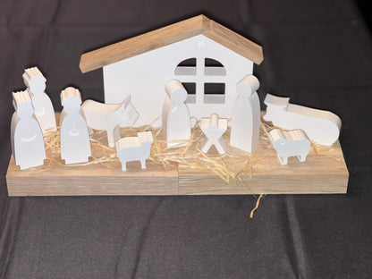 Krippe aus Raysin, 12-teilig, Weihnachtsdeko, Dekoration, Geschenkset, Weihnachtsgeschenk, Vorweihnachtszeit