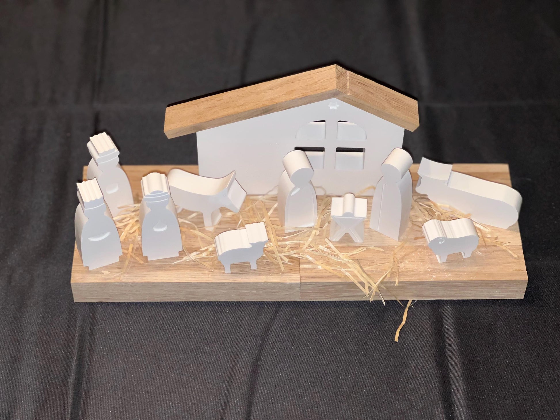 Krippe aus Raysin, 12-teilig, Weihnachtsdeko, Dekoration, Geschenkset, Weihnachtsgeschenk, Vorweihnachtszeit