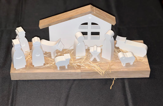 Krippe aus Raysin, 12-teilig, Weihnachtsdeko, Dekoration, Geschenkset, Weihnachtsgeschenk, Vorweihnachtszeit