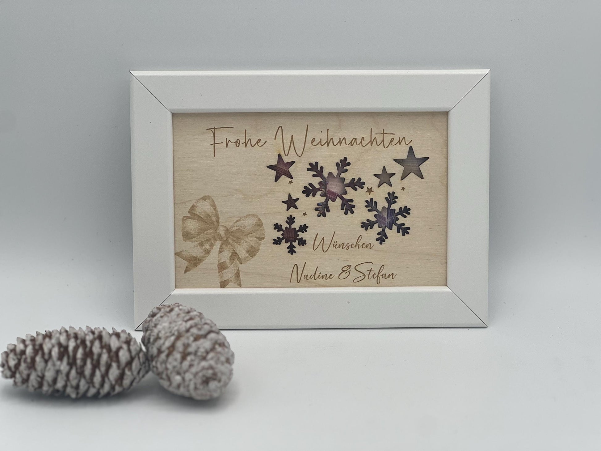 Geldgeschenk Weihnachten / Geschenkverpackung / personalisiert / Tannenbaum/ Schneeflocke / Weihnachtsmann