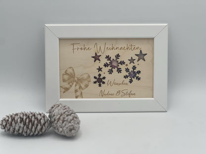 Geldgeschenk Weihnachten / Geschenkverpackung / personalisiert / Tannenbaum/ Schneeflocke / Weihnachtsmann