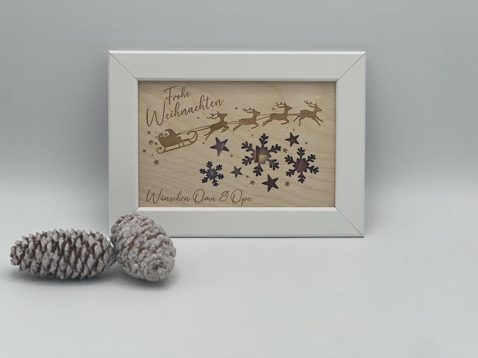 Geldgeschenk Weihnachten / Geschenkverpackung / personalisiert / Tannenbaum/ Schneeflocke / Weihnachtsmann