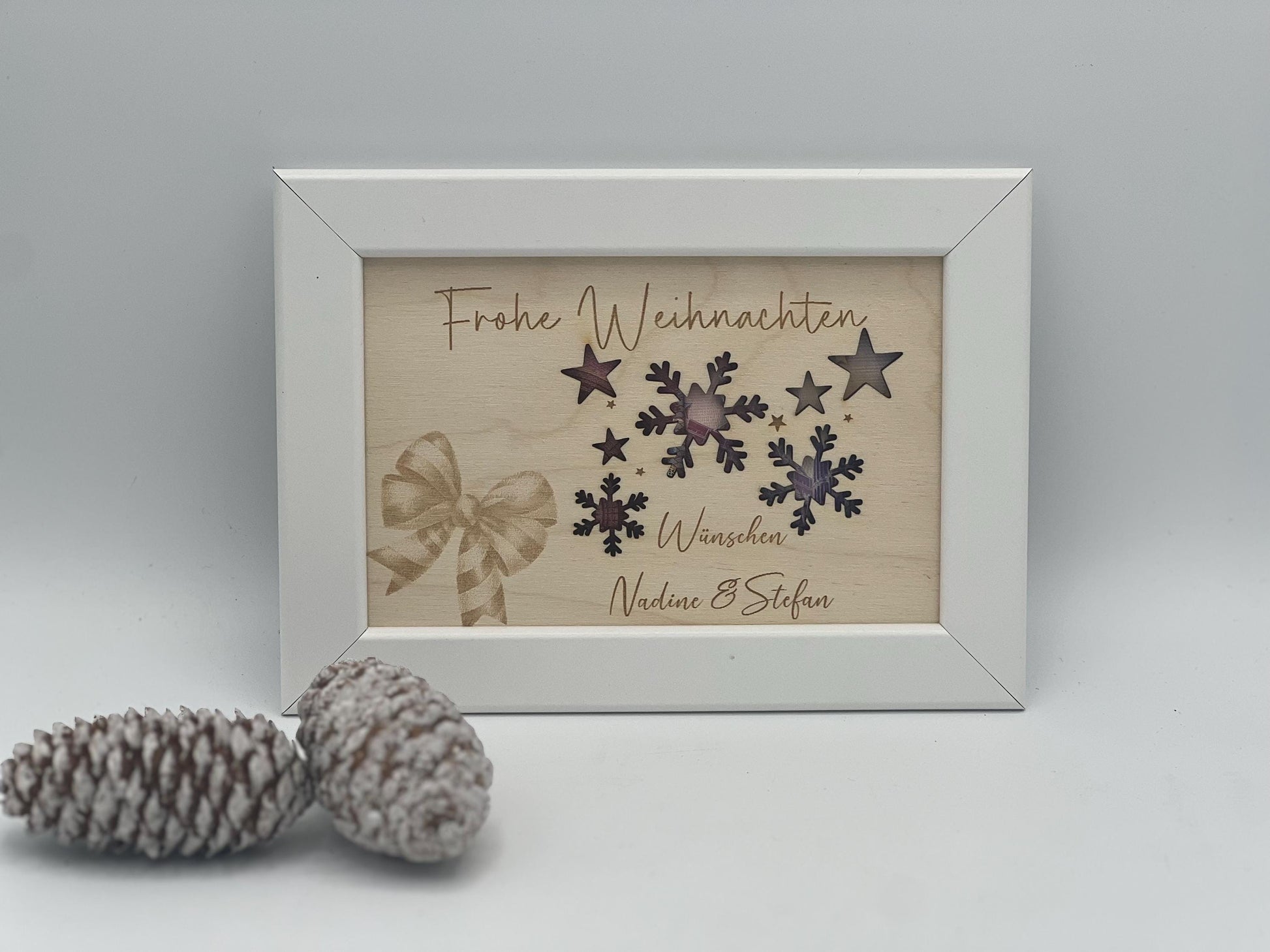Geldgeschenk Weihnachten / Geschenkverpackung / personalisiert / Tannenbaum/ Schneeflocke / Weihnachtsmann