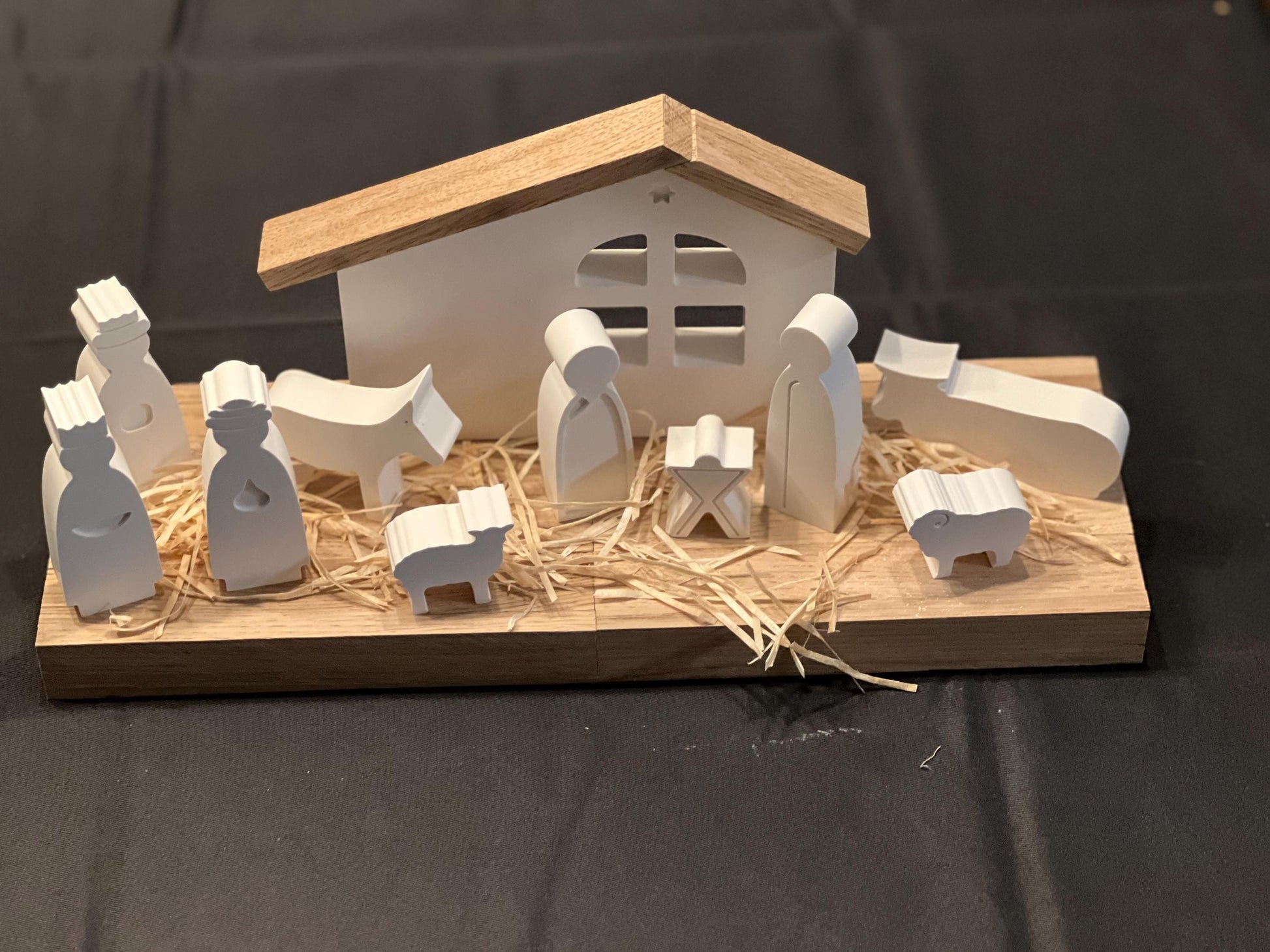 Krippe aus Raysin, 12-teilig, Weihnachtsdeko, Dekoration, Geschenkset, Weihnachtsgeschenk, Vorweihnachtszeit