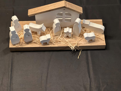 Krippe aus Raysin, 12-teilig, Weihnachtsdeko, Dekoration, Geschenkset, Weihnachtsgeschenk, Vorweihnachtszeit