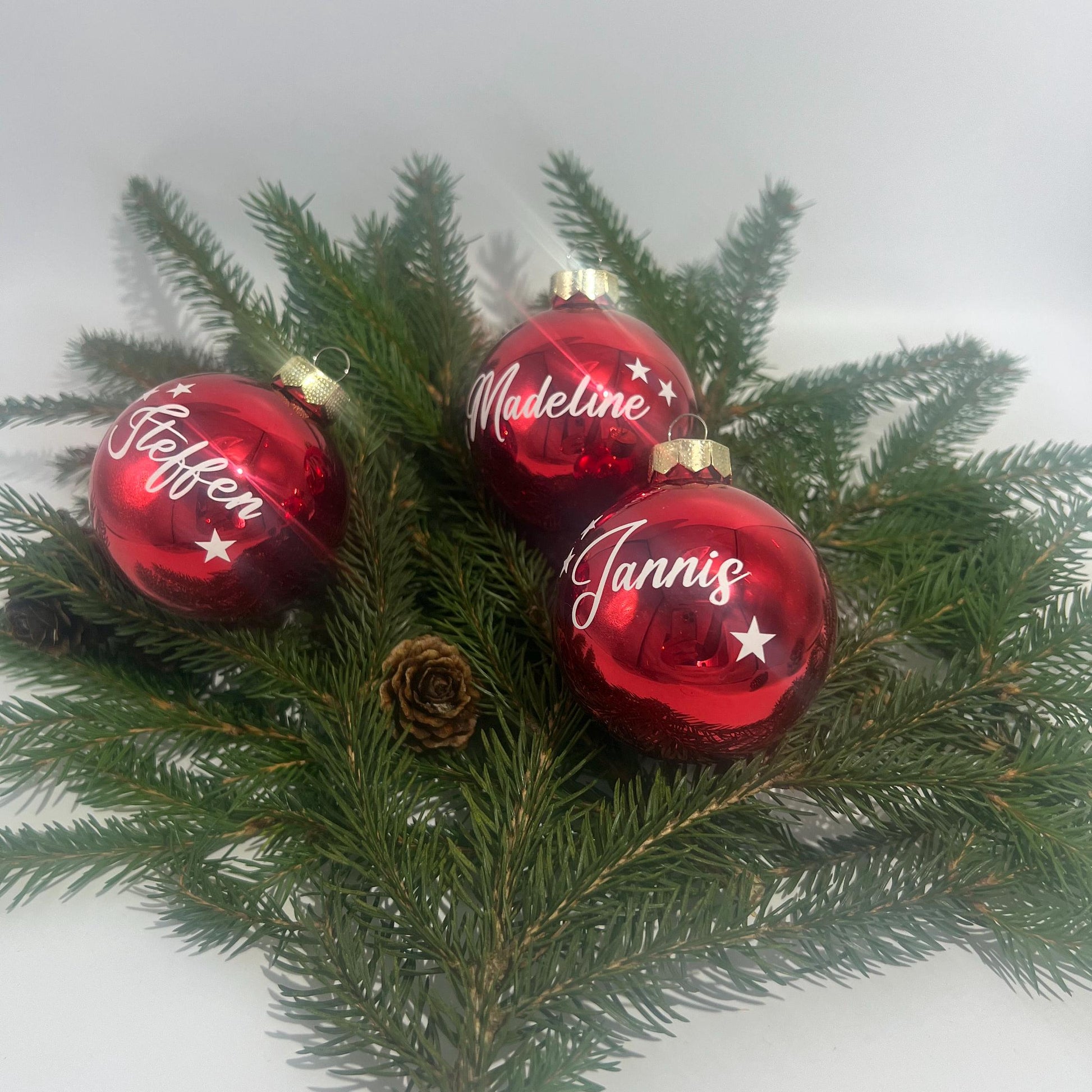 Weihnachtskugel mit Namen, Personalisiert, Christbaumkugel, Weihnachten, Christmas, Geschenk, Geschenke, Geschenkidee von Herzen