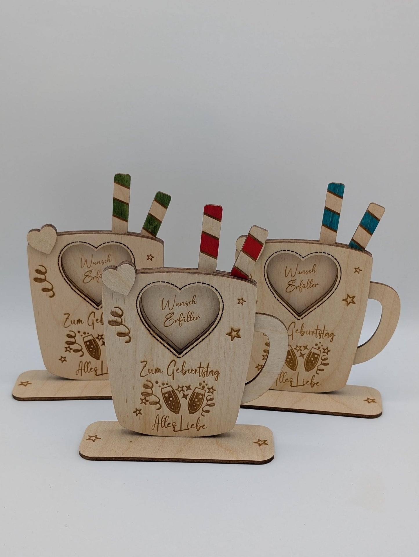 Gutschein Aufsteller - Individuelle Holzidee für Geburtstagsgeschenke, DIY Geschenke für Frauen & Männer, Abschluss Jubilare