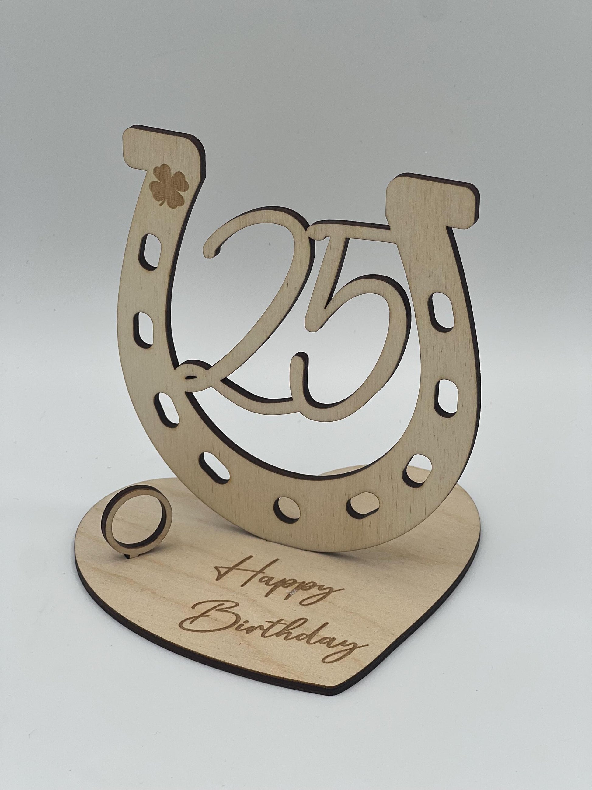 Geldgeschenk 25. Geburtstag, Jubiläum aus holz