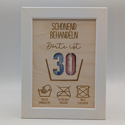 Geldgeschenk zum 30. Geburtstag schonend behandeln