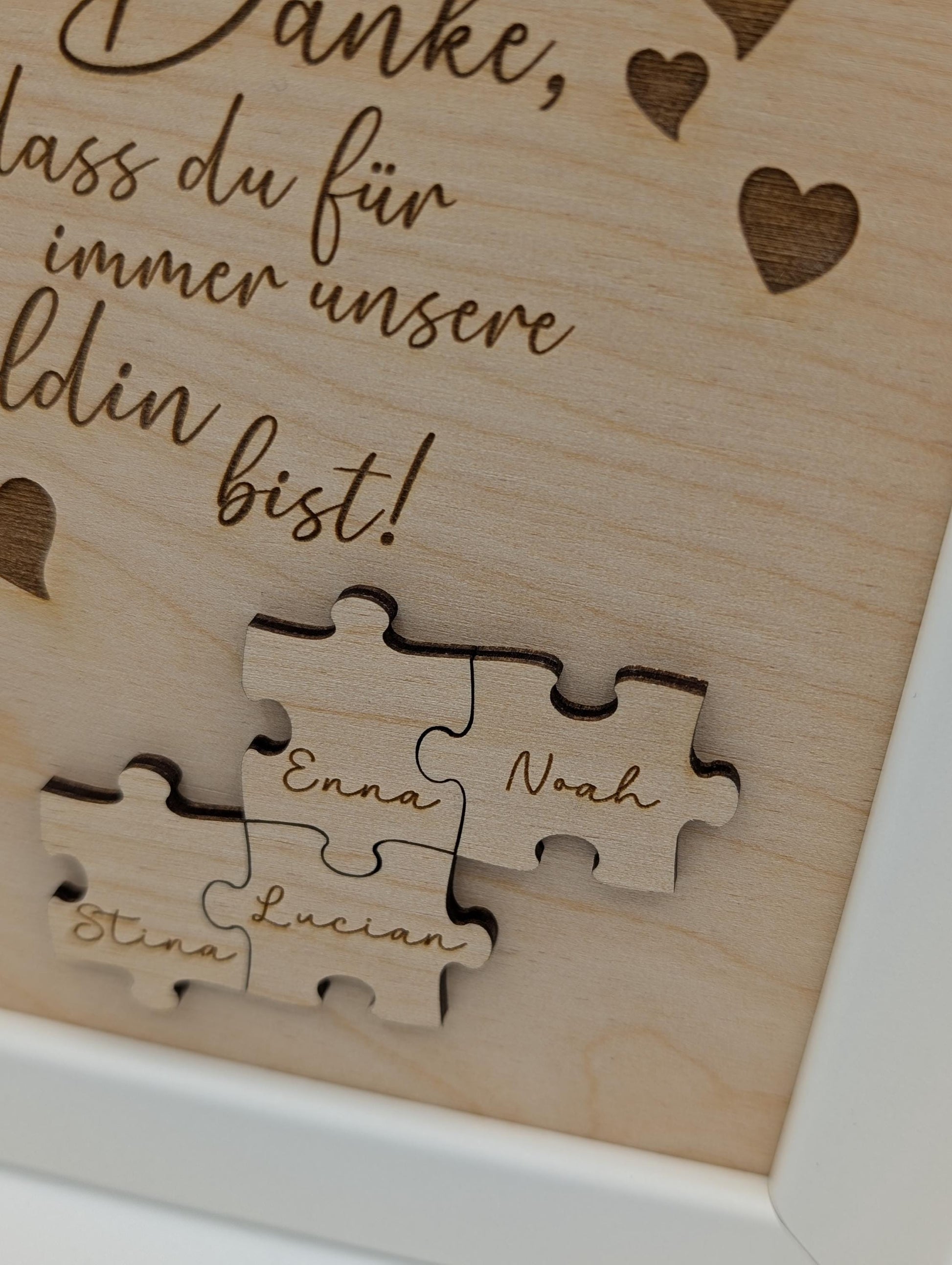 Mama Geschenk Puzzle für die Mutter oder Oma zum Muttertag, Geschenk zum Muttertag mit Personalisierung, Kinder, Valentinstag, Geburtstag