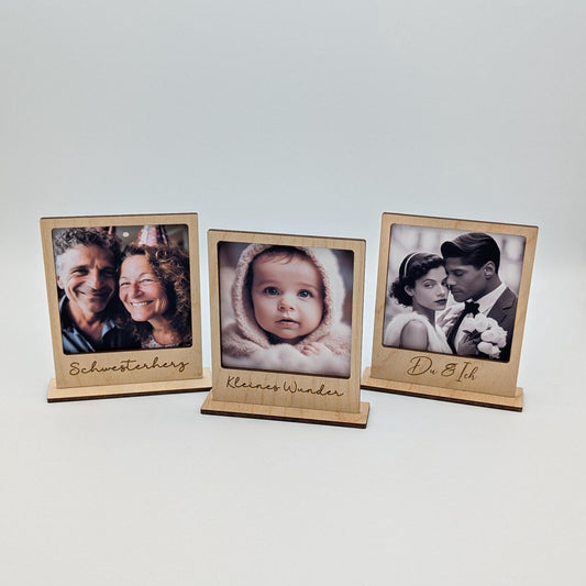 Polaroid Rahmen aus Holz