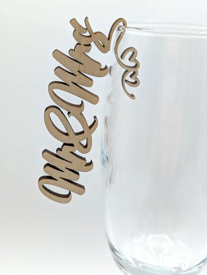Platzkarte Hochzeit, Geburtstag, Konfirmation, Name aus Holz Personalisiert für Hochzeitsgäste