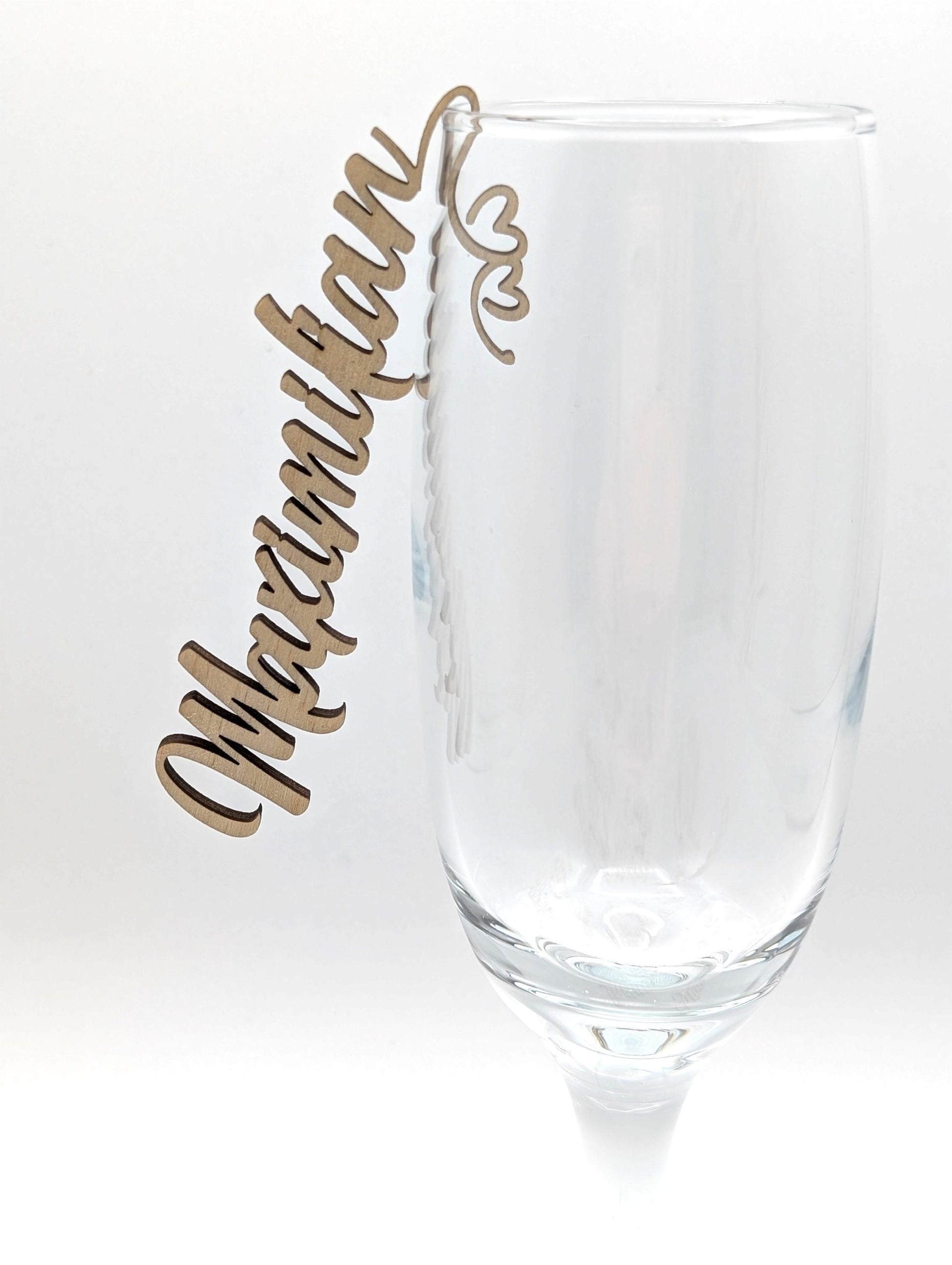 Platzkarte Hochzeit, Geburtstag, Konfirmation, Name aus Holz Personalisiert für Hochzeitsgäste