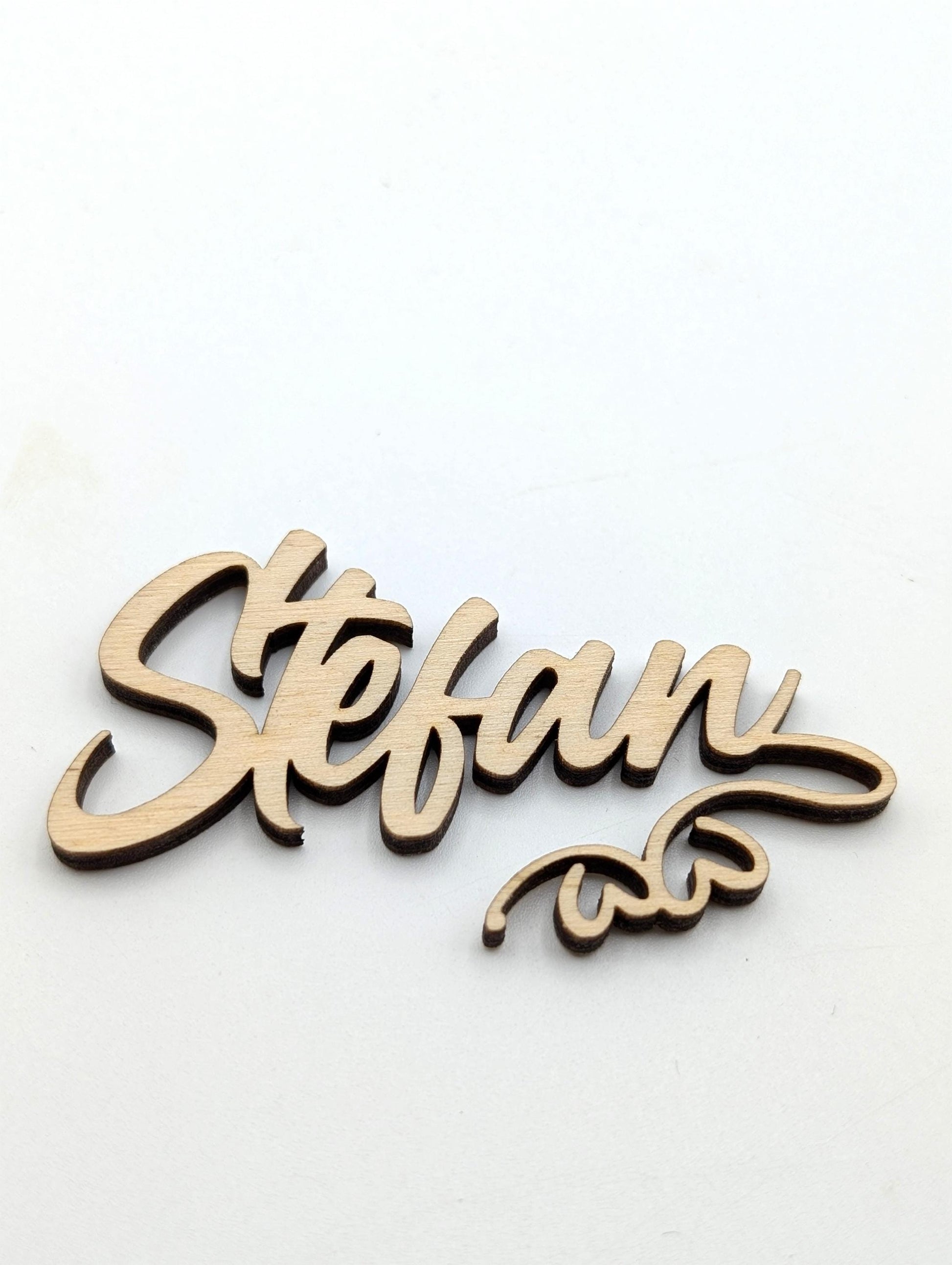 Platzkarte Hochzeit, Geburtstag, Konfirmation, Name aus Holz Personalisiert für Hochzeitsgäste
