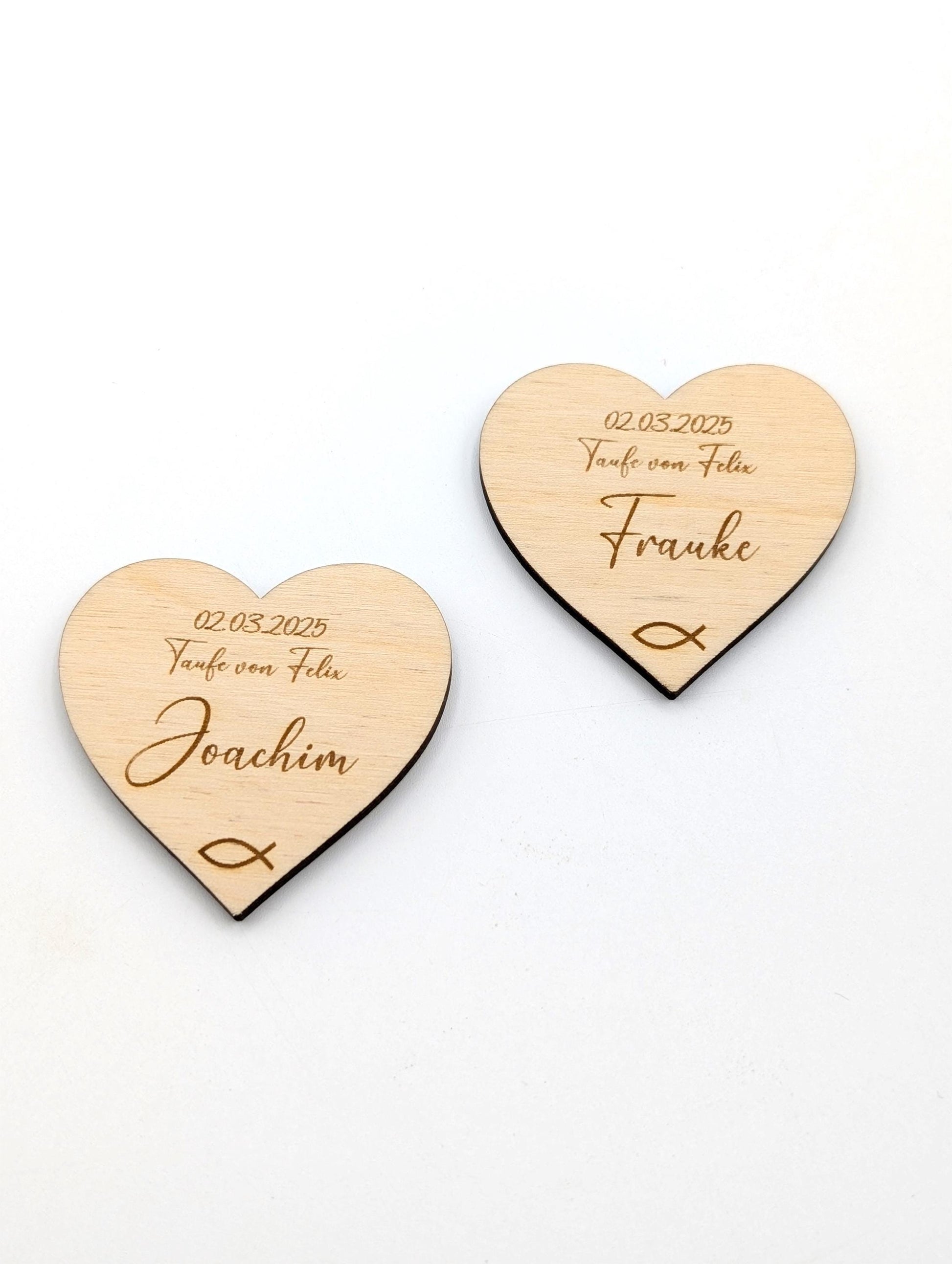 Personalisierte Platzkarten aus Holz, Namensschilder zur Konfirmation, Kommunion, Taufe, Hochzeit, graviert mit dem Gastnamen, Datum und Anlass