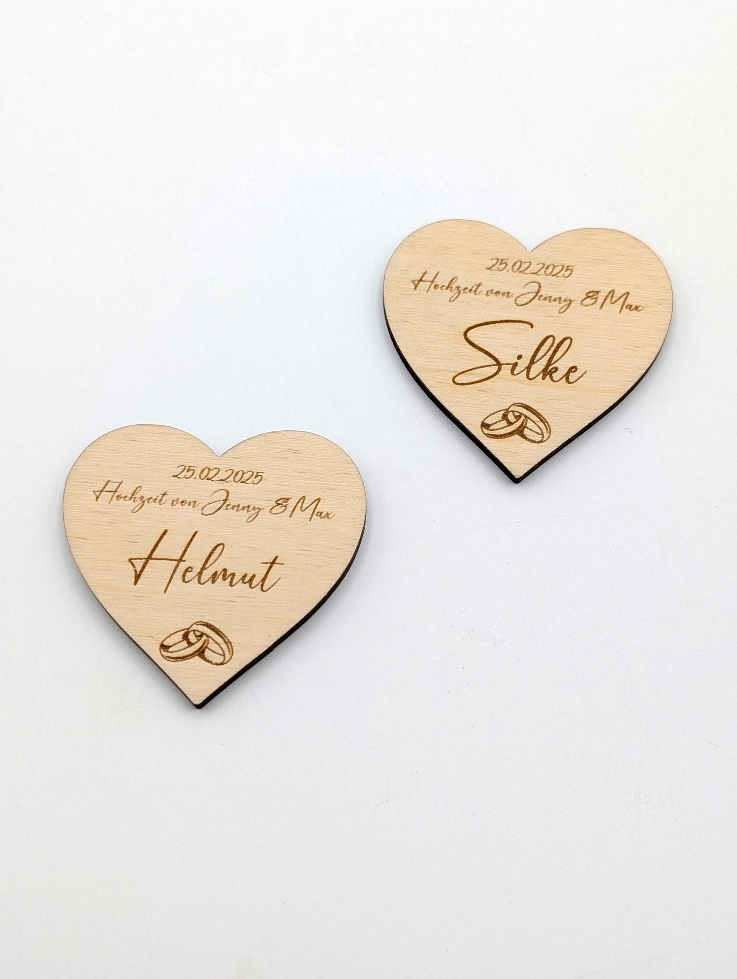 Personalisierte Platzkarten aus Holz, Namensschilder zur Konfirmation, Kommunion, Taufe, Hochzeit, graviert mit dem Gastnamen, Datum und Anlass