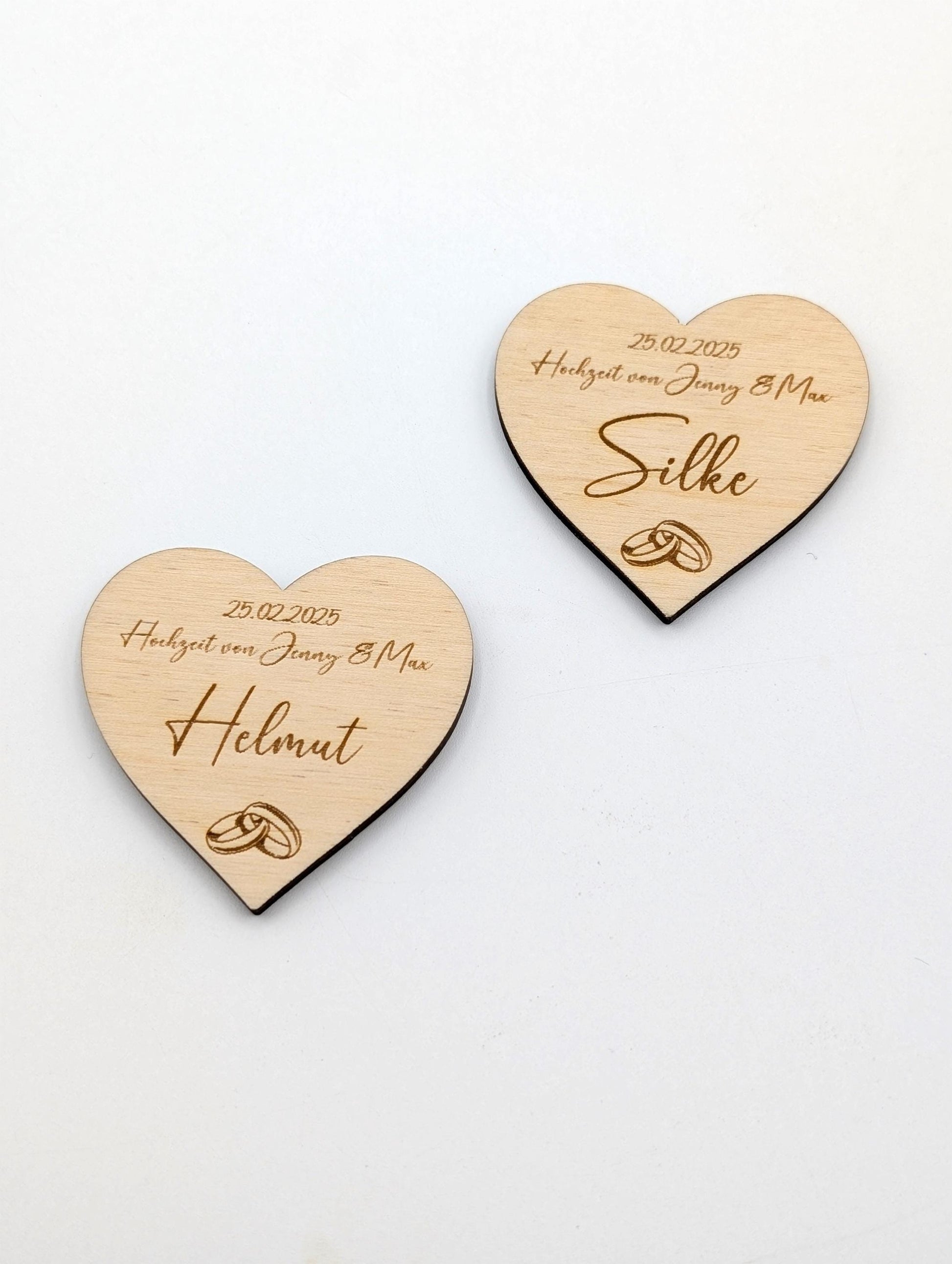 Personalisierte Platzkarten aus Holz, Namensschilder zur Konfirmation, Kommunion, Taufe, Hochzeit, graviert mit dem Gastnamen, Datum und Anlass