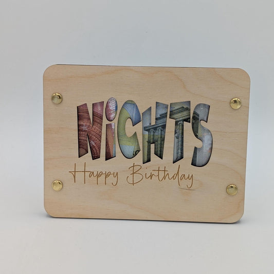 Geschenkkarte Geldgeschenk Nichts Happy Birthday