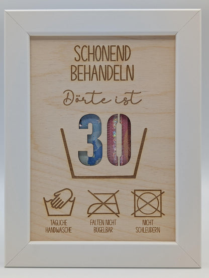 Geldgeschenk zum 30. Geburtstag schonend behandeln