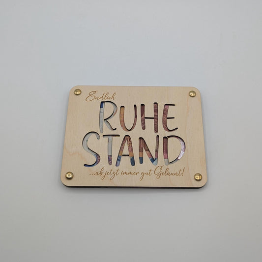 Geschenk für geld zum Ruhestand