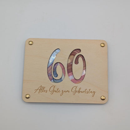 geschenk zum 60. Geburtstag, Geld Geschenk