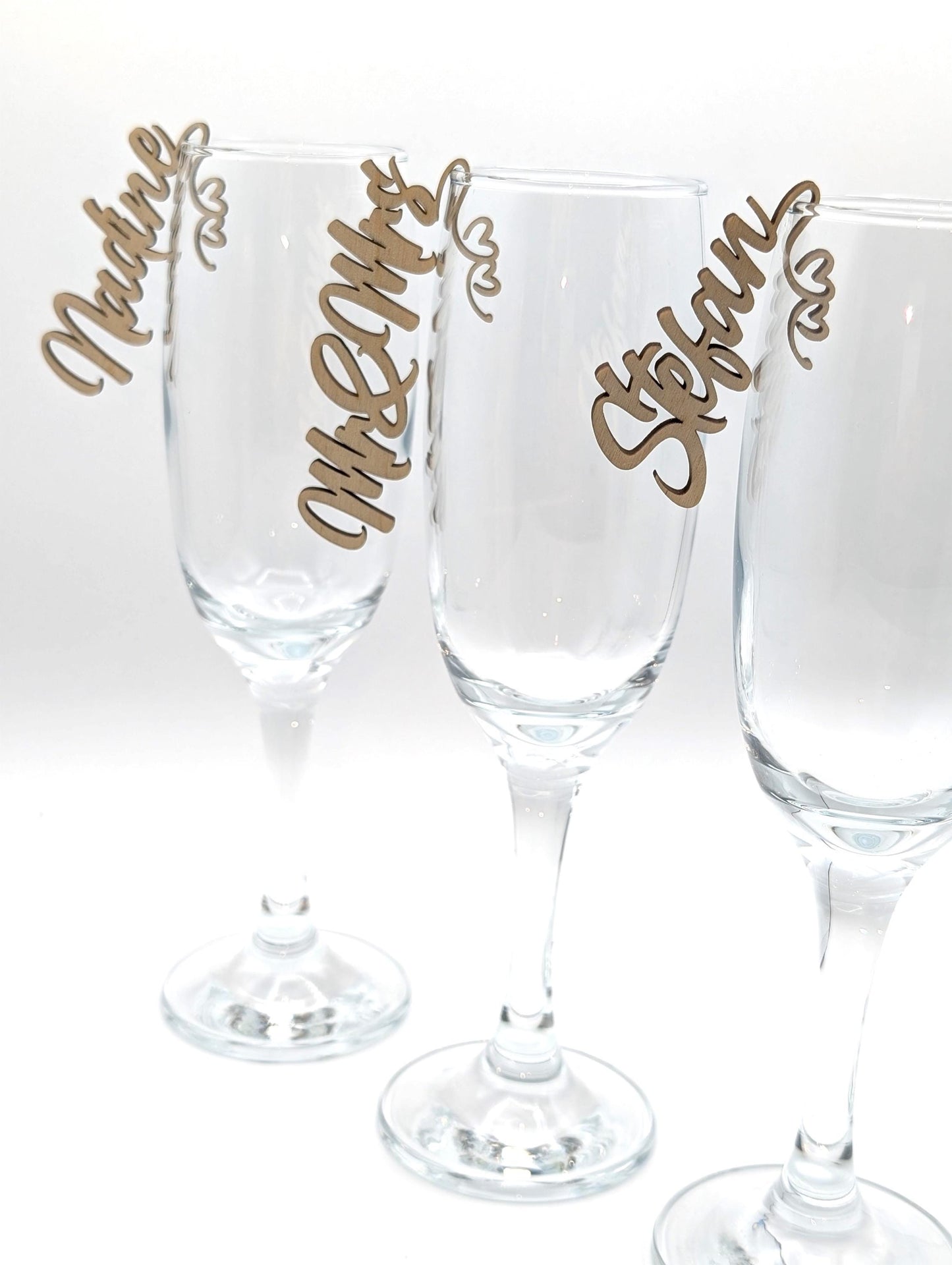 Platzkarte Hochzeit, Geburtstag, Konfirmation, Name aus Holz Personalisiert für Hochzeitsgäste