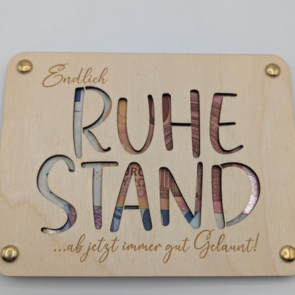Geschenk für geld zum Ruhestand