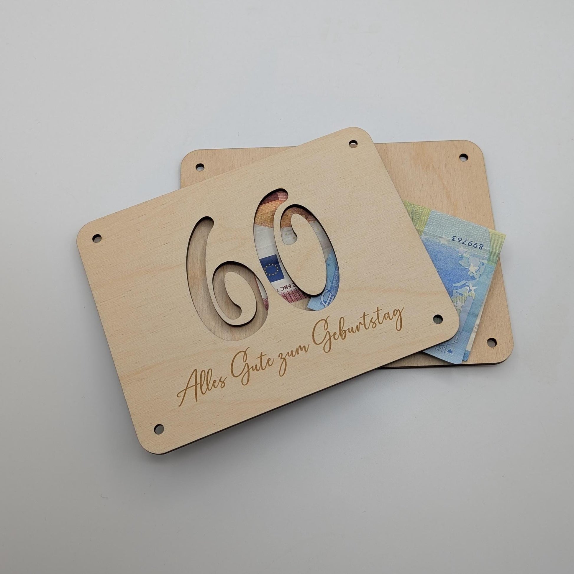 geschenk zum 60. Geburtstag, Geld Geschenk
