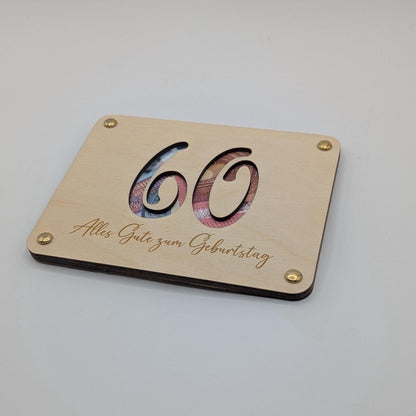 geschenk zum 60. Geburtstag, Geld Geschenk