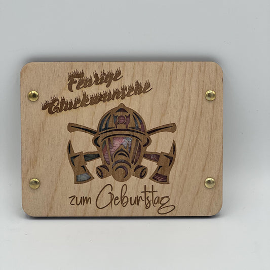 Geschenkkarte für Feuerwehrmänner/ Frauen, Geldgeschenk für die Alltagshelden