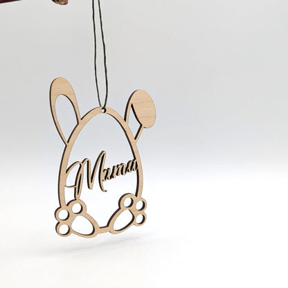 Ostereier aus Birkenholz, als Geschenkanhänger, Platzkarten oder als kleine Geschenkidee zu Ostern. Personalisiert mit Namen