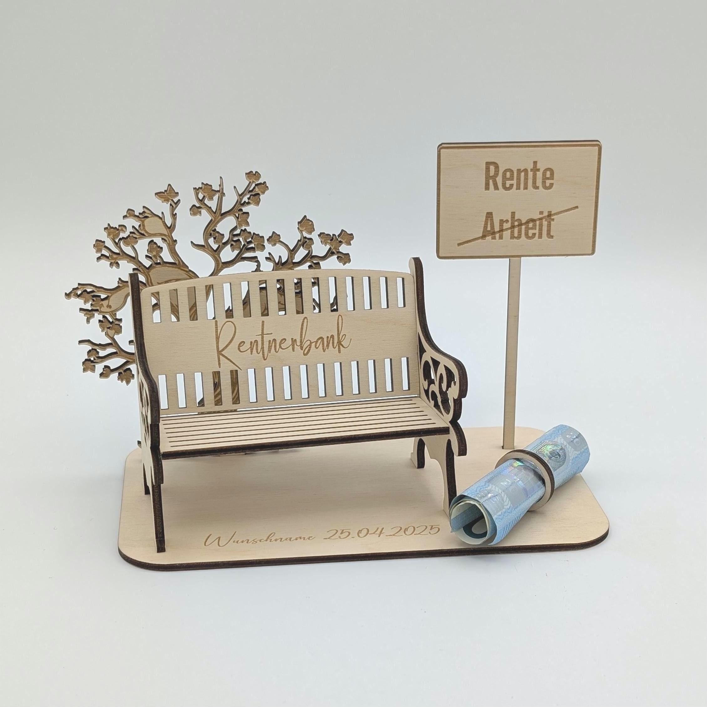 Personalized Retirement Bench – Money Gift for Retirement – Unikart-studio