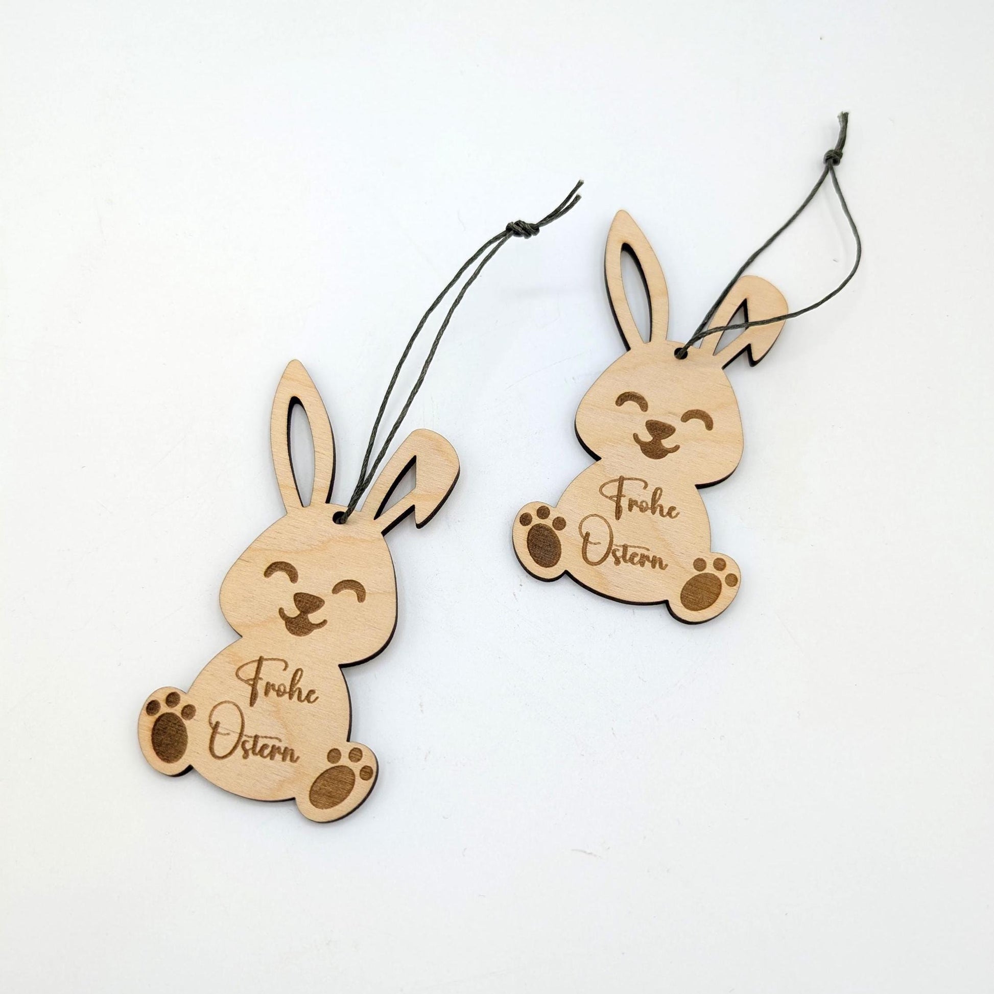 Osteranhänger aus Holz, Frohe Ostern oder auch mit Namen Personalisiert