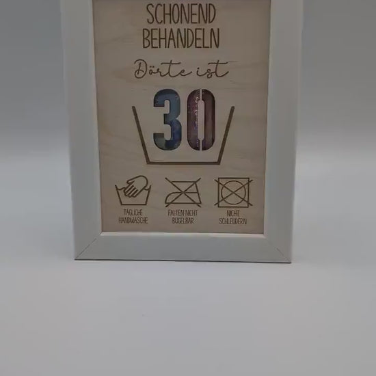 Geldgeschenk zum 30. Geburtstag, Personalisierte Geschenkidee 30er, Geld Geschenkidee Mann, Frau, Lustig Geld verschenken