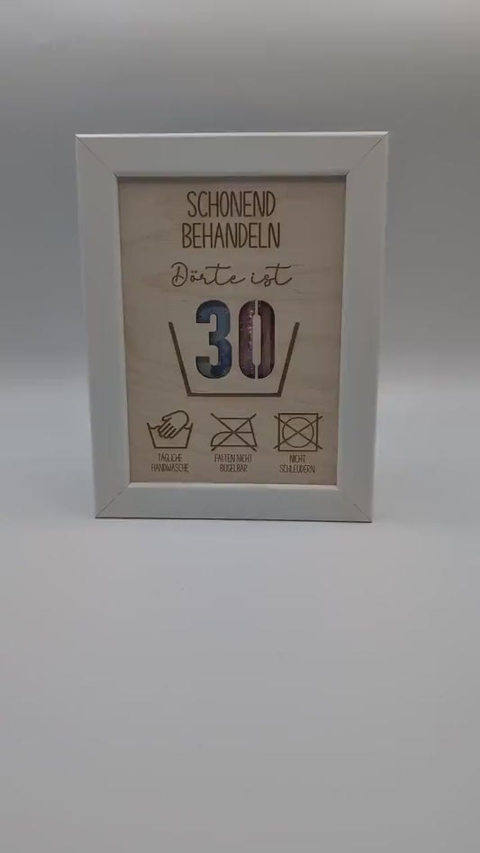 Geldgeschenk zum 30. Geburtstag, Personalisierte Geschenkidee 30er, Geld Geschenkidee Mann, Frau, Lustig Geld verschenken