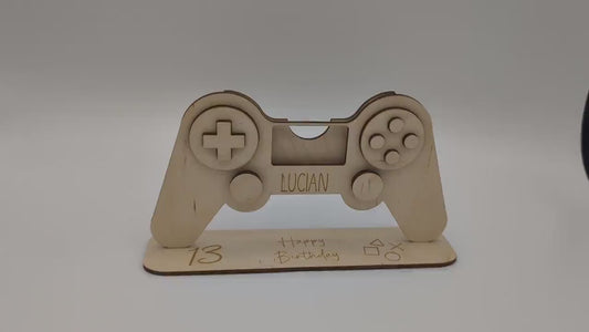 Geldgeschenk für Zocker, Zocken, Geschenkidee zum Geburtstag, Gutscheinhalter Gaming, Controller als Geschenkverpackung, Geschenkkarte
