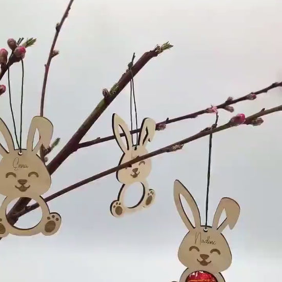 Osterhase oder Osterei Personalisiert, Geschenkidee oder als Geschenkanhänger, als Platz oder Namensschilder zum Osterfest, Osterfrühstück