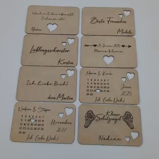 Liebes Visitenkarte zum Valentinstag, Geldbörse Karte für Männer, Visitenkarten als Perfektes Geschenk für Freund & Partnerin