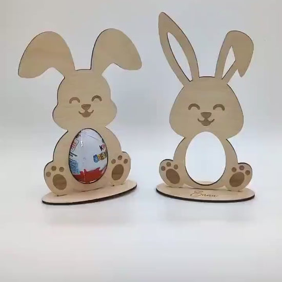 Osterhase Personalisiert passend für ein Ü-ei, Geschenkidee zu Ostern für Kinder, Häschen mit Name
