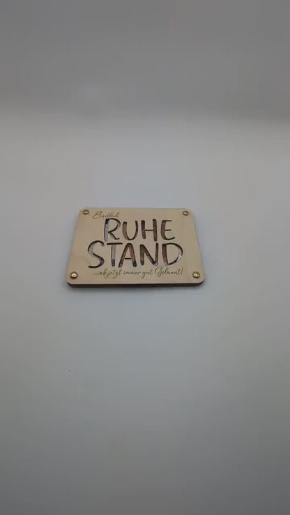 Geldgeschenk zum Ruhestand aus Holz, Geschenkkarte für Geld Personalisiert, Geschenkidee für Rentner Renteneintritt, Holzkarte Geschenk